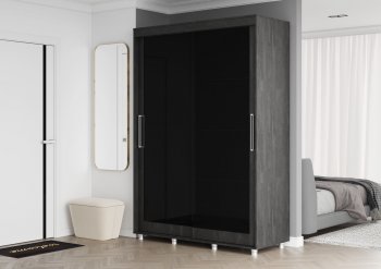 Шкаф-купе 2000 мм Комфорт BLACK EDITION (Стиль) в Ревде - revda.mebel-e96.ru