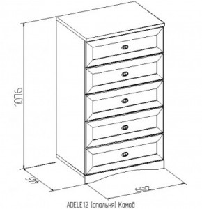 Комод 12 Адель в Ревде - revda.mebel-e96.ru