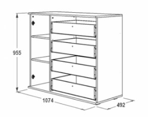 Комод-2 Ольга-14 в Ревде - revda.mebel-e96.ru