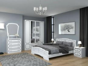 Комод 4 ящ. ЛАК Белый жемчуг (БМ) в Ревде - revda.mebel-e96.ru