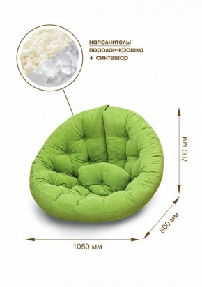 Кресло для отдыха Форест (велюр текстура лайм) в Ревде - revda.mebel-e96.ru