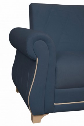 Кресло для отдыха Порто (велюр текстура кобальт / микровельвет крем) в Ревде - revda.mebel-e96.ru