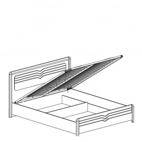 Кровать 1600 с подъемным механизмом Фьорд 156 (Яна) в Ревде - revda.mebel-e96.ru