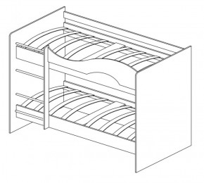 Кровать 2-х ярусная Мая + ящики + шкаф (800*1900) в Ревде - revda.mebel-e96.ru