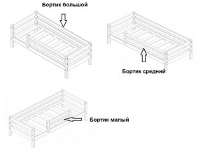 Кровать 2-х ярусная Сонечка с бортиками (лестница наклонная) в Ревде - revda.mebel-e96.ru
