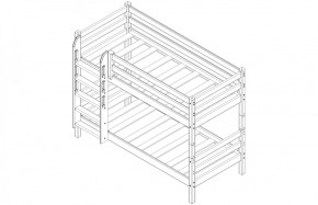 Кровать 2-х ярусная Сонечка с бортиком (лестница прямая) в Ревде - revda.mebel-e96.ru