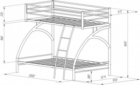 Кровать 2-х ярусная Виньола-2 (900/1200*1900) в Ревде - revda.mebel-e96.ru