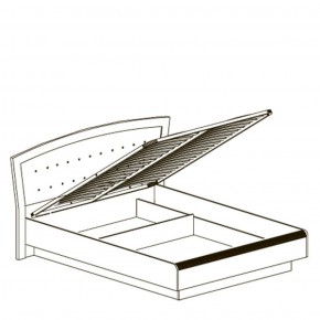 Кровать двойная 1600 с ПМ Афины 368 (Яна) в Ревде - revda.mebel-e96.ru