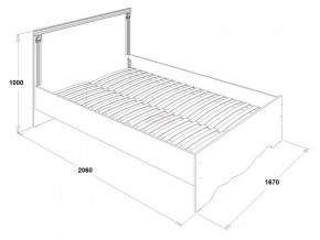 Кровать двойная Ольга 1Н + 2-а ящика (1600*2000) в Ревде - revda.mebel-e96.ru