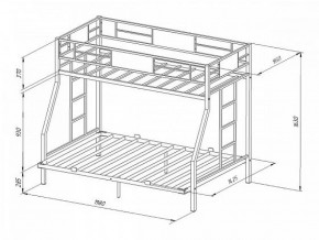 Кровать двухъярусная Гранада-ЯЯ 140 с ящиками в Ревде - revda.mebel-e96.ru