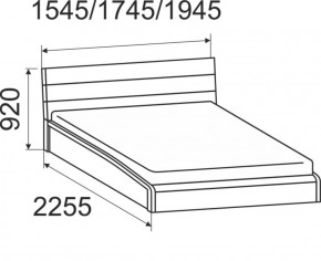 Кровать интерьерная Мальта с подъемным механизмом 1400*2000 в Ревде - revda.mebel-e96.ru