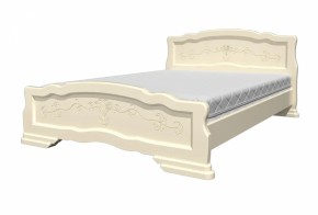 Кровать из массива Карина-6 Слоновая кость (БМ) в Ревде - revda.mebel-e96.ru