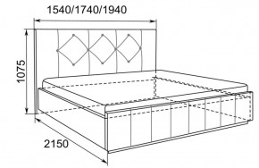 Кровать Лина с подъемным механизмом 1400*2000 в Ревде - revda.mebel-e96.ru