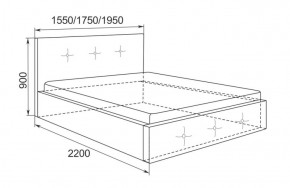 Кровать Линда с подъемным механизмом 1400*2000 в Ревде - revda.mebel-e96.ru