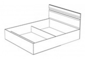 Кровать Ненси 1400 без основания (1440*900*2042) Венге/Белый в Ревде - revda.mebel-e96.ru | фото