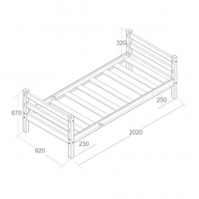 Кровать одноярусная Сонечка (800*1900) модульная в Ревде - revda.mebel-e96.ru