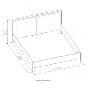 Кровать Шерлок 900 дуб сонома 900*2000 в Ревде - revda.mebel-e96.ru