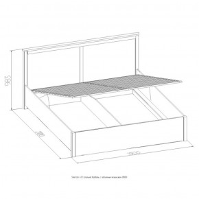 Кровать Шерлок с ПМ 1400 дуб сонома 1400*2000 в Ревде - revda.mebel-e96.ru