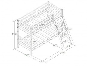 Кровать Сонечка 2-х ярусная (модульная) в Ревде - revda.mebel-e96.ru