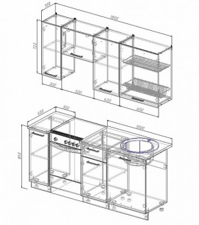 Кухонный гарнитур Жемчуг 1800 в Ревде - revda.mebel-e96.ru