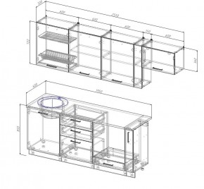 Кухонный гарнитур Лада 2550 в Ревде - revda.mebel-e96.ru