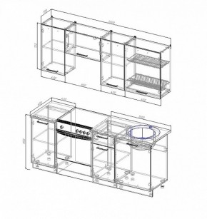 Кухонный гарнитур Лофт 2000 в Ревде - revda.mebel-e96.ru