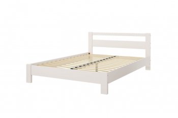 Кровать из массива Лана Льняной (БМ) в Ревде - revda.mebel-e96.ru