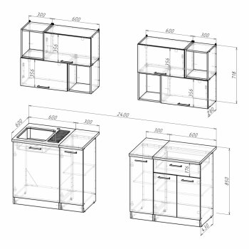 Кухонный гарнитур Лариса медиум 1 1400 мм (Герда) в Ревде - revda.mebel-e96.ru