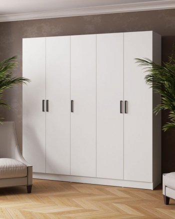 Шкаф 2000 мм Ларс без зеркал белый (Микон) в Ревде - revda.mebel-e96.ru