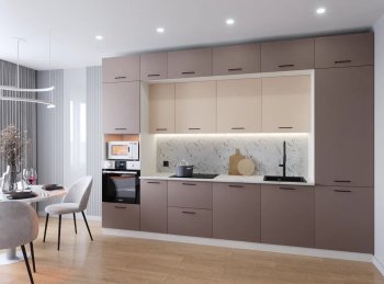 Кухонный гарнитур Латте 3400 мм (Санвут) в Ревде - revda.mebel-e96.ru
