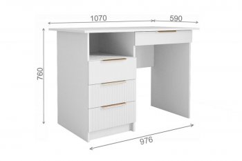 Стол Лавис СТД 1070.1 белый/белый софт (ДСВ) в Ревде - revda.mebel-e96.ru