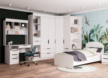 Набор детской мебели Лавис модульный белый софт (ДСВ) в Ревде - revda.mebel-e96.ru