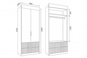 Набор детской мебели Лавис модульный белый софт (ДСВ) в Ревде - revda.mebel-e96.ru