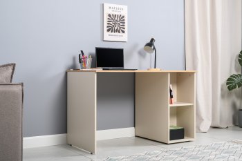 Стол письменный Лайт 12.163. сатин (Моби) в Ревде - revda.mebel-e96.ru