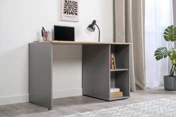 Стол письменный Лайт 12.163. серый (Моби) в Ревде - revda.mebel-e96.ru