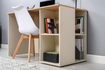 Стол письменный Лайт 12.163. сатин (Моби) в Ревде - revda.mebel-e96.ru