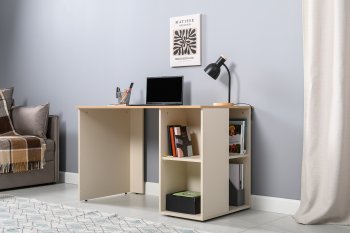Стол письменный Лайт 12.163. сатин (Моби) в Ревде - revda.mebel-e96.ru