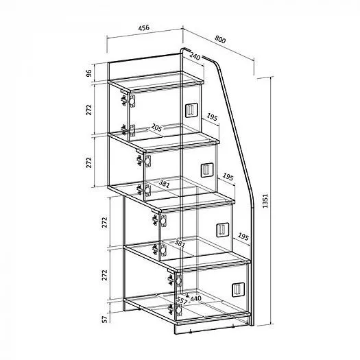 Двухъярусная кровать Легенда D605.3 (190*75) в Ревде - revda.mebel-e96.ru