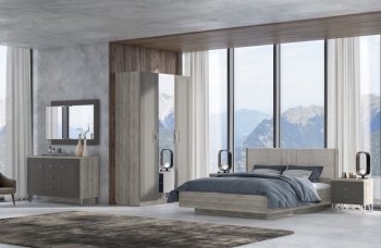 Спальный гарнитур Лежер модульный, холст вулканический (СанТан) в Ревде - revda.mebel-e96.ru