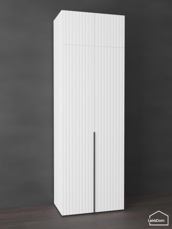 Шкаф с антресолью 800 мм Linnea MHR-2A-2 2450х800х510 (Белый-М 11.1.1) в Ревде - revda.mebel-e96.ru