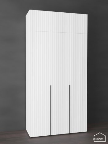 Шкаф с антресолью 1200 мм Linnea MHR-3A-1 2450х1200х510 (Белый-М 11.1.2) в Ревде - revda.mebel-e96.ru
