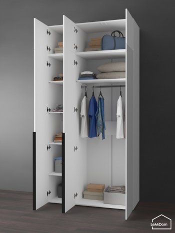 Шкаф с антресолью 1200 мм Linnea MHR-3A-1 2450х1200х510 (Белый-М 11.1.2) в Ревде - revda.mebel-e96.ru