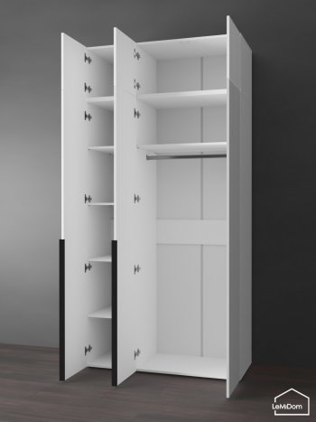 Шкаф с антресолью 1200 мм Linnea MHR-3A-1 2450х1200х510 (Белый-М 11.1.2) в Ревде - revda.mebel-e96.ru