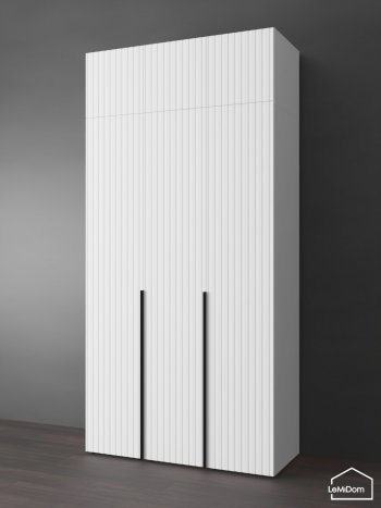 Шкаф с антресолью 1200 мм Linnea MHR-3A-1 2450х1200х510 (Белый-М 11.1.2) в Ревде - revda.mebel-e96.ru