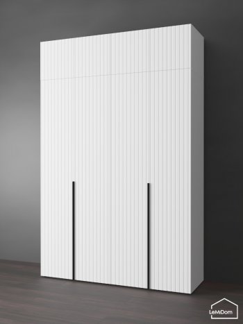 Шкаф с антресолью 1600 мм Linnea MHR-4A-1 2450х1600х510 (Белый-М 11.1.1) в Ревде - revda.mebel-e96.ru
