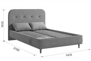Кровать с основанием Лео 120х200 см (Мебельсон) в Ревде - revda.mebel-e96.ru