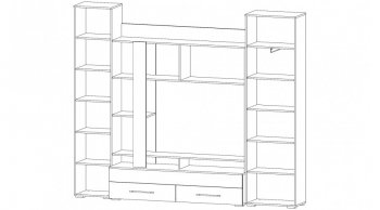 Стенка Леон (Лин) в Ревде - revda.mebel-e96.ru