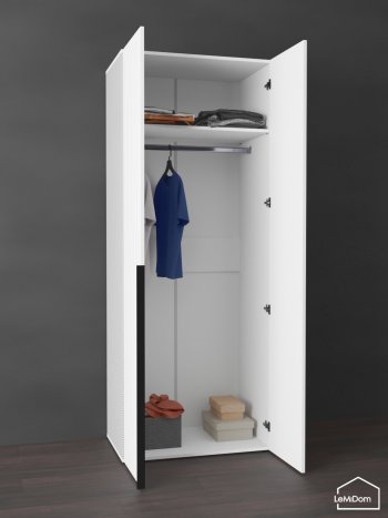 Шкаф Linnea MHR-2 2050х800х510 (Белый-М 11.1.2) в Ревде - revda.mebel-e96.ru
