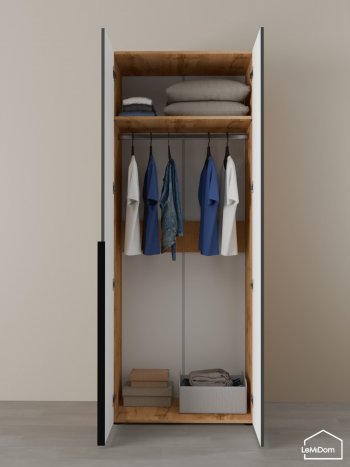 Шкаф Linnea MHR-2 2050х800х510 (ДВ-М 11.1.25) в Ревде - revda.mebel-e96.ru