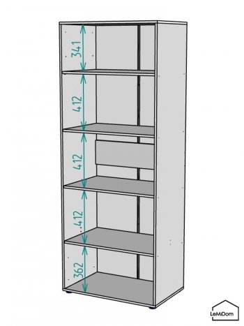 Шкаф Linnea MHR-2-2 2050х800х510 (Графит-М 11.1.25) в Ревде - revda.mebel-e96.ru